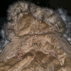 Fur hooded jacket